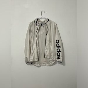 Adidas raincoat/windbreaker, size large